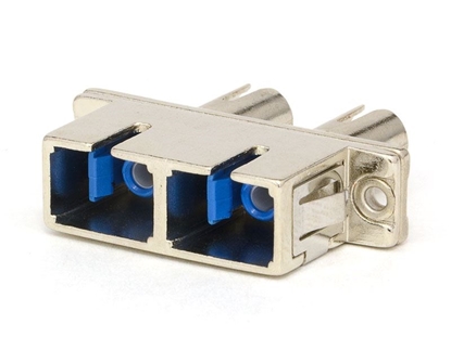 Picture of SC/ST Singlemode Duplex Hybrid Fiber Adapter - PC (Polished Connector)