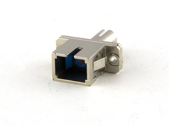 Picture of SC/ST Singlemode Simplex Hybrid Fiber Adapter - PC (Polished Connector)