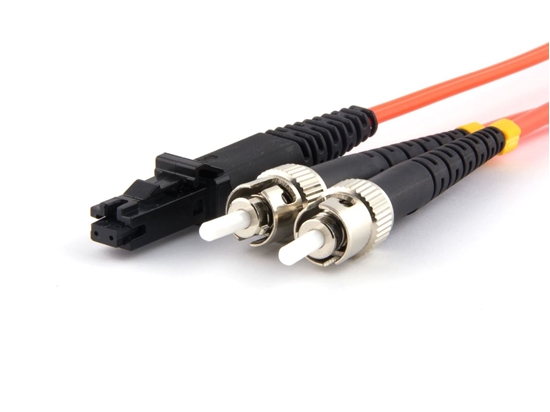 Picture of 1 m Multimode Duplex Fiber Optic Patch Cable (62.5/125) - MTRJ to ST