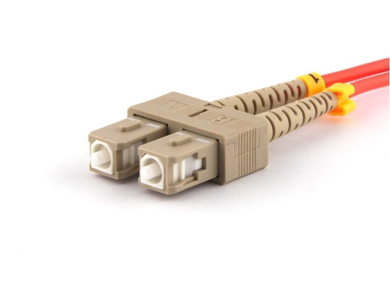 Picture of 1 m Multimode Duplex Fiber Optic Patch Cable (62.5/125) - SC to SC