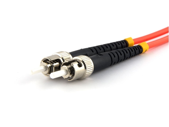 Picture of 1 m Multimode Duplex Fiber Optic Patch Cable (62.5/125) - ST to ST