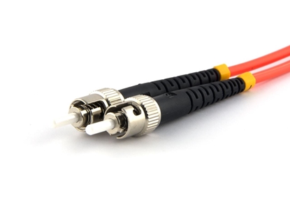 Picture of 20 m Multimode Duplex Fiber Optic Patch Cable (62.5/125) - ST to ST