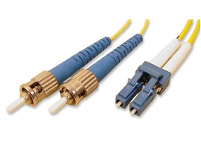 Picture of 1 m Singlemode Duplex Fiber Optic Patch Cable (9/125) - LC to ST