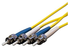 Picture of 1 m Singlemode Duplex Fiber Optic Patch Cable (9/125) - ST to ST