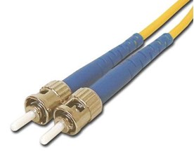 Picture of 3 m Singlemode Simplex Fiber Optic Patch Cable (9/125) - ST to ST