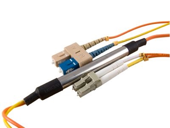 Picture of 1 m Mode Conditioning Duplex Fiber Optic Patch Cable (62.5/125) - SC (equip.) to LC