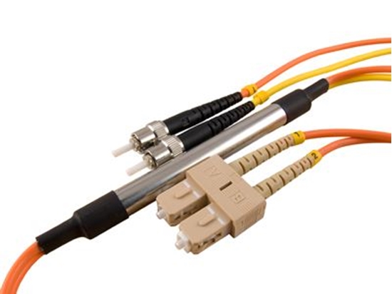 Picture of 4 m Mode Conditioning Duplex Fiber Optic Patch Cable (62.5/125) - SC (equip.) to ST