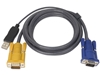 Picture of 17" 8-port LCD KVM w/ 4pcs 6ft and 4pcs 10 ft USB KVM cables