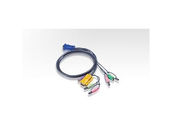 Picture of 3 ft. PS/2 KVM Cable with Audio/Mic
