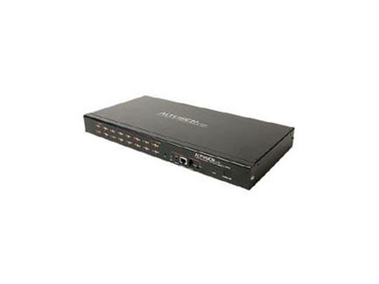 Picture of 16 Port High Density KVM 1U with OSD CAT5 Remote Console