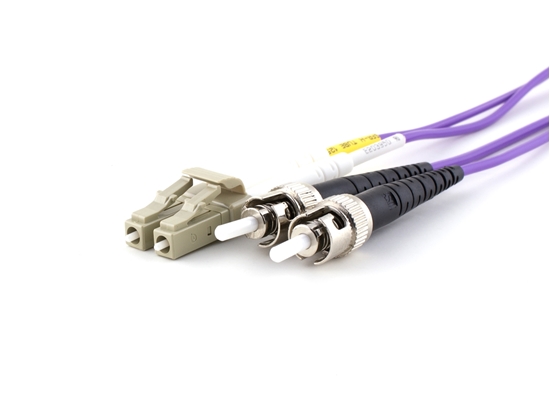 Picture of 2 m Multimode Duplex OM4 Fiber Optic Patch Cable (50/125) - LC to ST