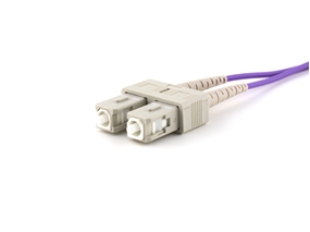Picture of 1 m Multimode Duplex OM4 Fiber Optic Patch Cable (50/125) - SC to SC