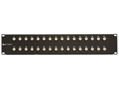 Picture of 32 Port Fully Loaded F-Type Coaxial Patch Panel - 2U