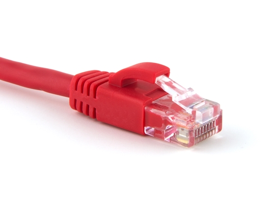 Picture of Red Booted CAT5e Patch Cable - 3 ft