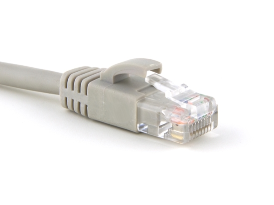 Picture of Gray Booted CAT5e Patch Cable - 1 ft