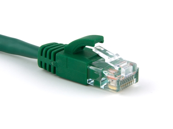 Picture of Green Booted CAT5e Patch Cable - 1 ft