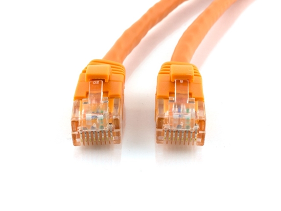 Picture of Orange Booted CAT6 Patch Cable - 3 ft