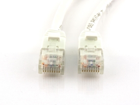 Picture of White Booted CAT6 Patch Cable - 3 ft
