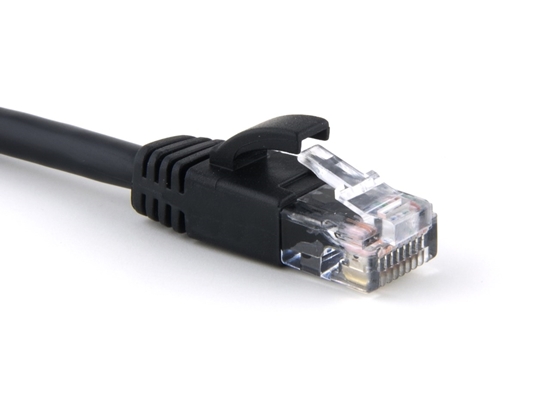 Picture of Black Booted CAT5e Patch Cable - 6 ft