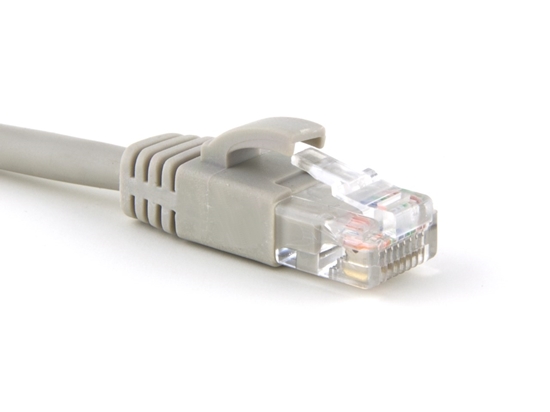 Picture of Gray Booted CAT5e Patch Cable - 15 ft