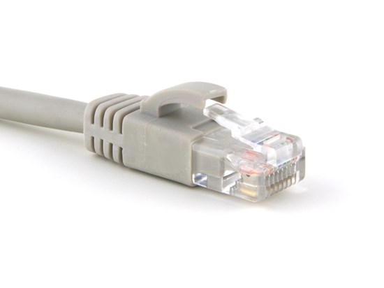 Picture of Gray Booted CAT5e Patch Cable - 15 ft