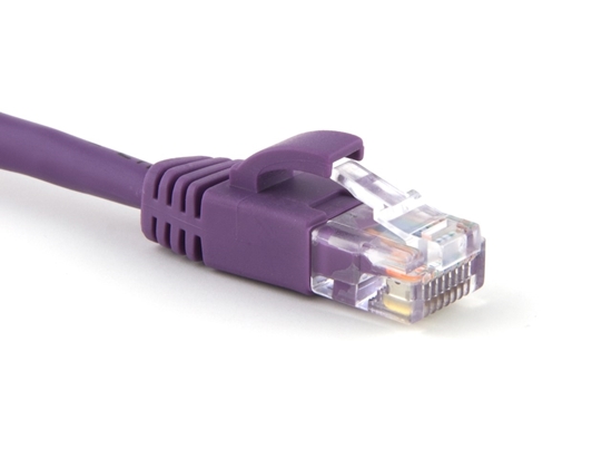 Picture of Purple Booted CAT5e Patch Cable - 5 ft
