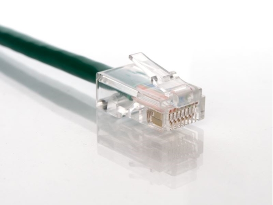 Picture of Green Assembled CAT5e Network Patch Cable - 1 ft