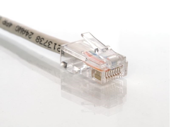 Picture of Gray Assembled CAT5e Network Patch Cable - 2 ft