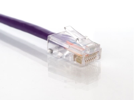 Picture of Purple Assembled CAT5e Network Patch Cable - 1 ft