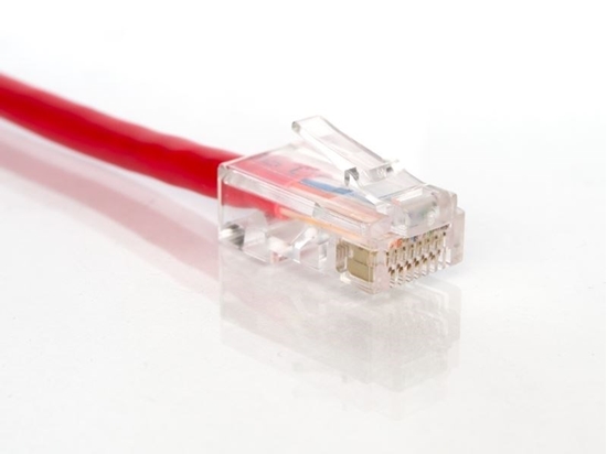 Picture of Red Assembled CAT5e Network Patch Cable - 1 ft