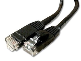 Picture of Black Booted CAT6 Network Patch Cable - 5 ft