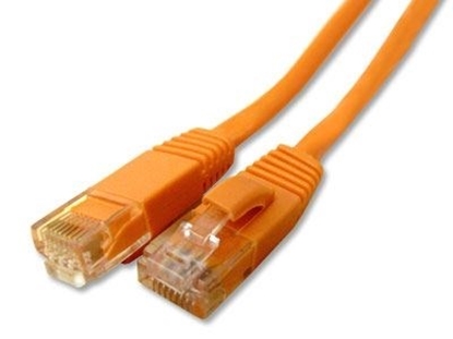 Picture of Orange Booted CAT6 Network Patch Cable - 10 ft