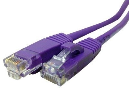 Picture of Purple Booted CAT6 Network Patch Cable - 10 ft