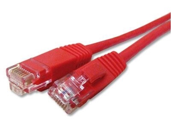 Picture of Red Booted CAT6 Network Patch Cable - 10 ft