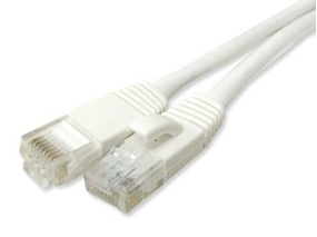 Picture of White Booted CAT6 Network Patch Cable - 10 ft