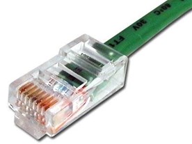 Picture of Green Assembled CAT6 Network Patch Cable - 3 ft
