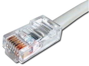 Picture of Gray Assembled CAT6 Network Patch Cable - 25 ft