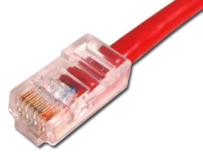 Picture of Red Assembled CAT6 Network Patch Cable - 1 ft