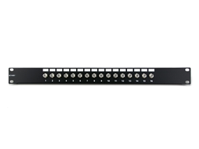 Picture of 16 Port Fully Loaded F-Type Coaxial Patch Panel - 1U