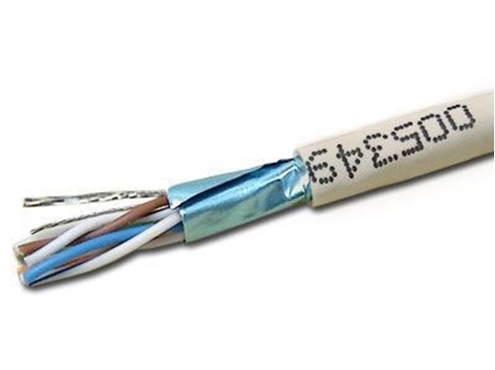 Picture of Quabbin CAT5e Bulk Network Cable - Shielded, Stranded, Riser, Ivory, 1000 FT
