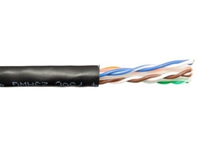 Picture of CAT6 Bulk Network Cable - Solid, Riser, Black, 1000 FT