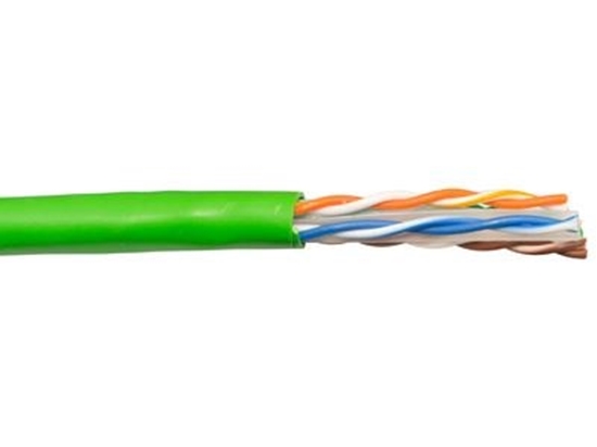 Picture of CAT6 Bulk Network Cable - Solid, Riser, Green, 1000 FT