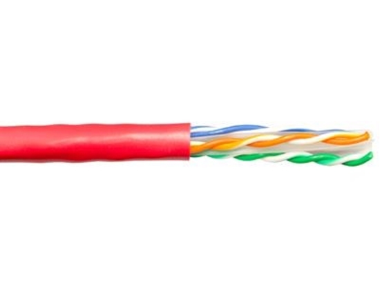 Picture of CAT6 Bulk Network Cable - Solid, Riser, Red, 1000 FT