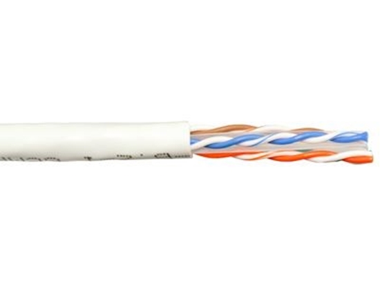 Picture of CAT6 Bulk Network Cable - Solid, Riser, White, 1000 FT