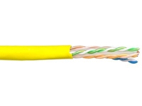 Picture of CAT6 Bulk Network Cable - Solid, Riser, Yellow, 1000 FT