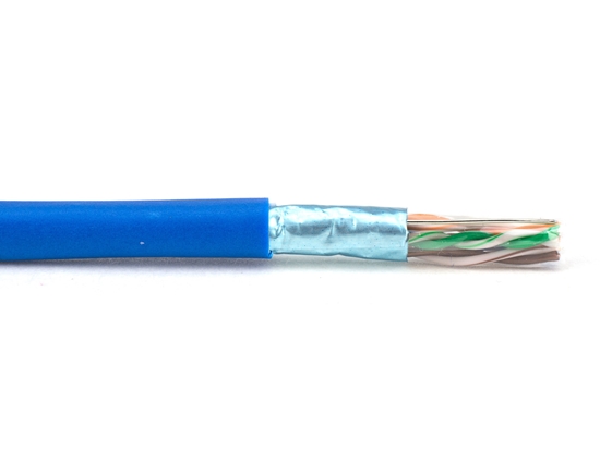 Picture of CAT6 Bulk Network Cable - Shielded, Solid, Riser, Blue, 1000 FT