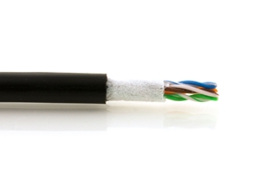 Picture of CAT6 Bulk Network Cable - Solid, CMX, Black, 1000 FT