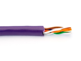 Picture of Networx CAT5e Bulk Network Cable - Stranded, Riser, Purple, 1000 FT