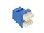 Picture of Blue, 180 Degree, 110 UTP, Qty 50 - CAT6 Keystone Jack Speed Termination