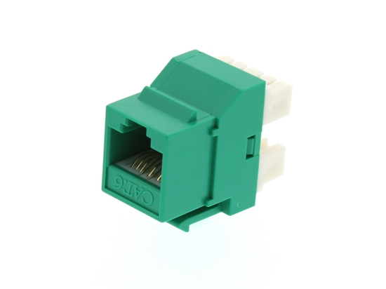 Picture of Green, 180 Degree, 110 UTP, Qty 50 - CAT6 Keystone Jack Speed Termination